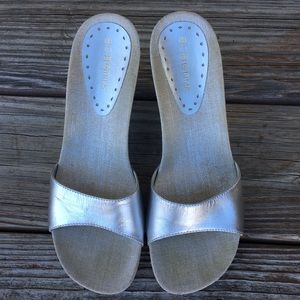 BCBGirls Silver Wedges